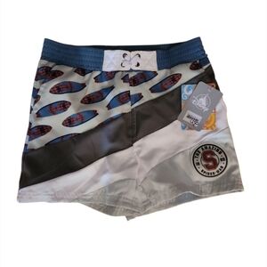 Disney Marvel Spiderman Boys Swim Trunks Shorts Size 7/8 NWT